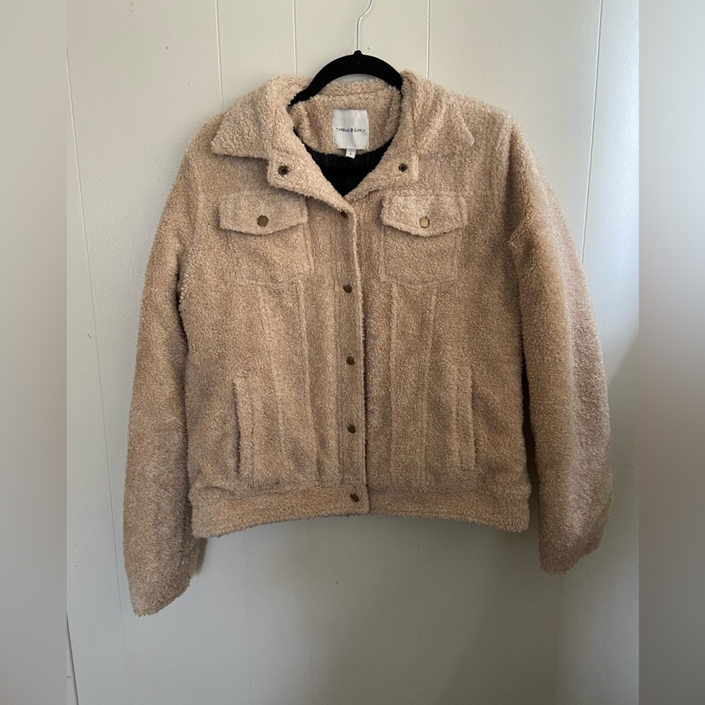 Thread and Supply Sherpa Trucker Jacket